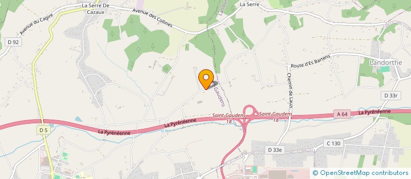 localisation de l'entreprise SCI PARC INVEST  SAINT-GAUDENS