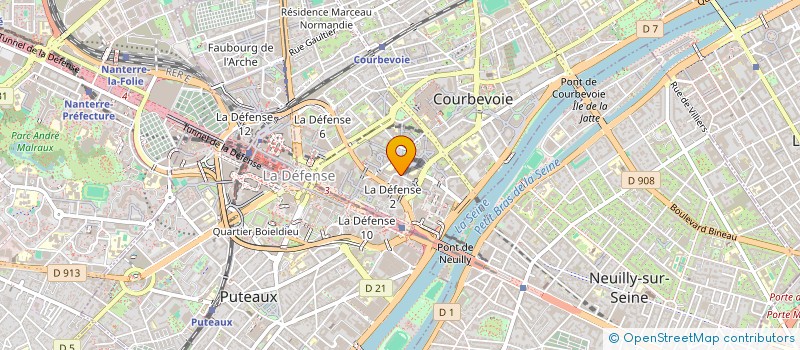 localisation de l'entreprise SCI PARC LOCATIF DE L'EPI D'OR à COURBEVOIE