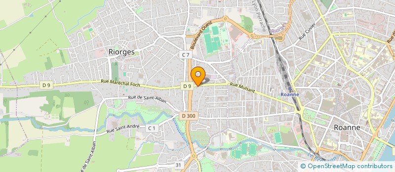 localisation de l'entreprise SCI PARC PINEL à RIORGES