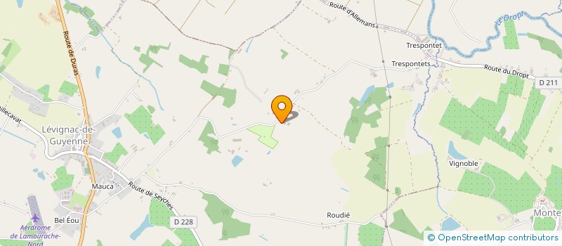 localisation de l'entreprise SCI PARC STV PROPERTIES  LEVIGNAC-DE-GUYENNE