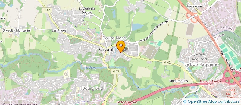 localisation de l'entreprise SCI PARCAS à ORVAULT