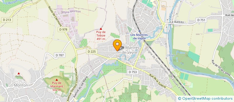 localisation de l'entreprise SCI PARCHIN  LES MARTRES-DE-VEYRE