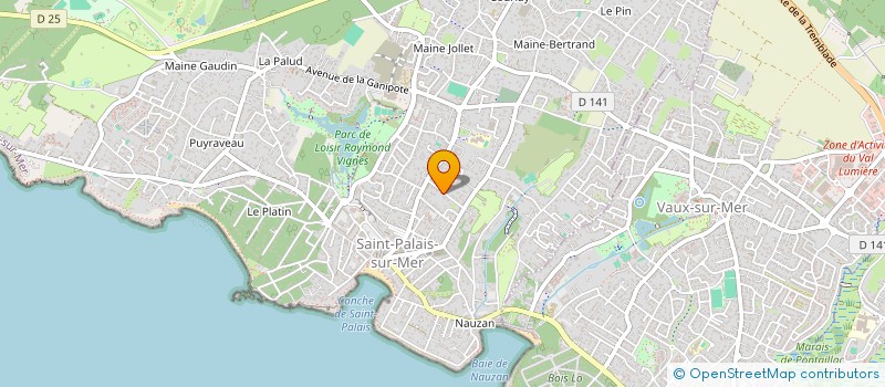 localisation de l'entreprise SCI PARCI PARLA  SAINT-PALAIS-SUR-MER