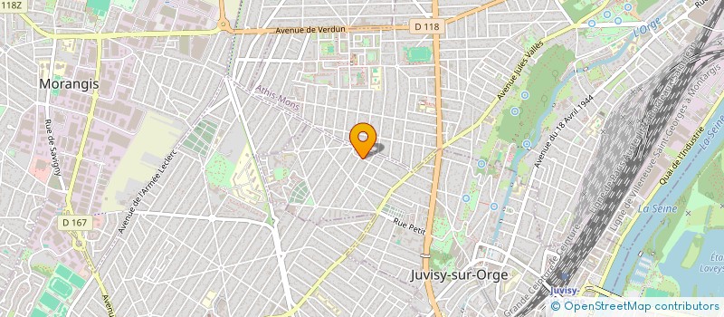 localisation de l'entreprise SCI PARCS AUX BICHES  JUVISY-SUR-ORGE