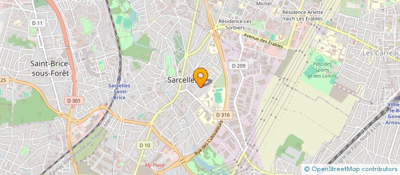 localisation de l'entreprise SCI PARDESS IMMO  SARCELLES