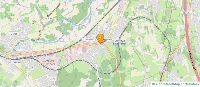 localisation de l'entreprise SCI PARDON  CIVRIEUX-D'AZERGUES