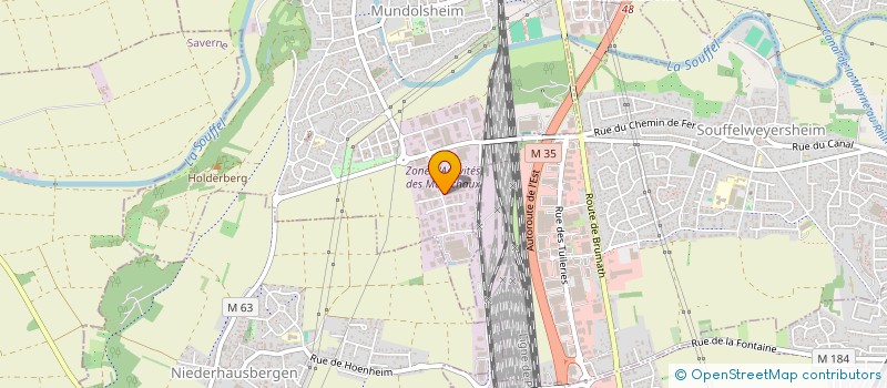 localisation de l'entreprise SCI PAREIN  MUNDOLSHEIM