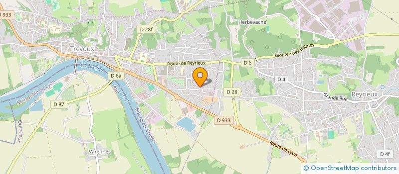 localisation de l'entreprise SCI PAREL-VILLE  TREVOUX