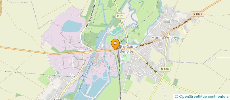 localisation de l'entreprise SCI PARENT  ORIGNY-SAINTE-BENOITE
