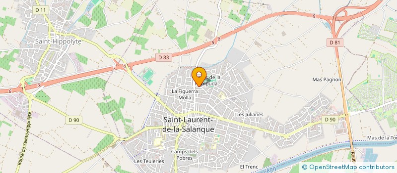 localisation de l'entreprise SCI PARENT ET DUFFAUD  SAINT-LAURENT-DE-LA-SALANQUE