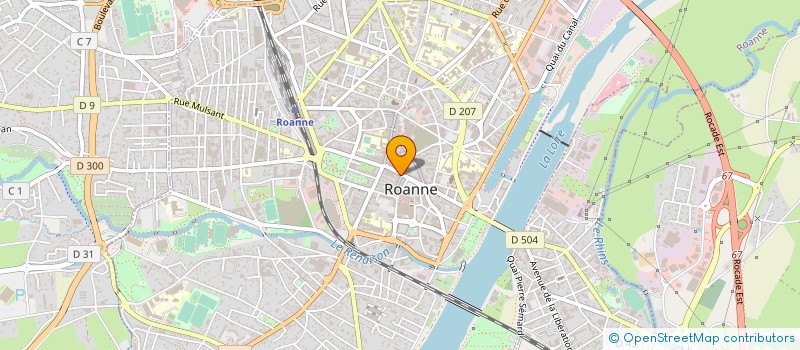 localisation de l'entreprise SCI PAREVA  ROANNE