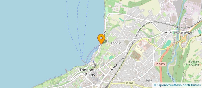 localisation de l'entreprise SCI PAREVE  THONON LES BAINS