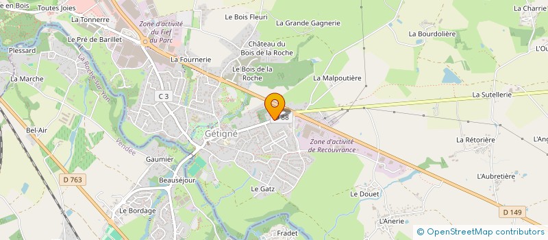 localisation de l'entreprise SCI PARFAIT  GETIGNE