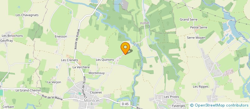 localisation de l'entreprise SCI PARFATE  MONTCET