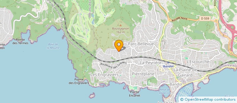 localisation de l'entreprise SCI PARGUEL,PERE ET FILS  BANDOL