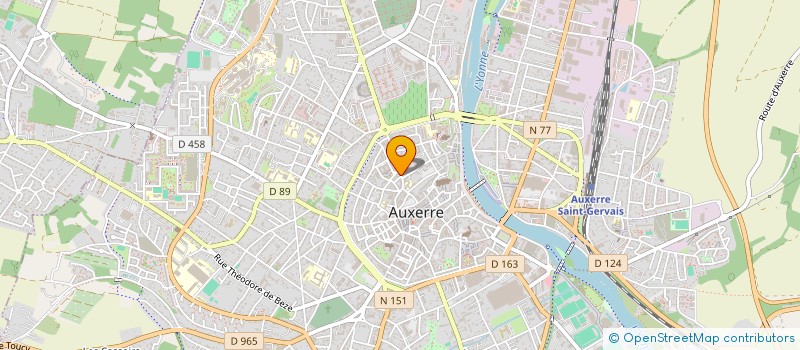 localisation de l'entreprise SCI PARI à AUXERRE