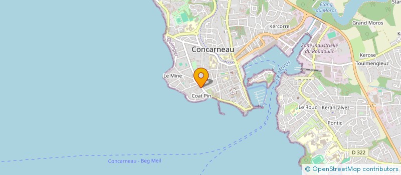 localisation de l'entreprise SCI PARI  CONCARNEAU