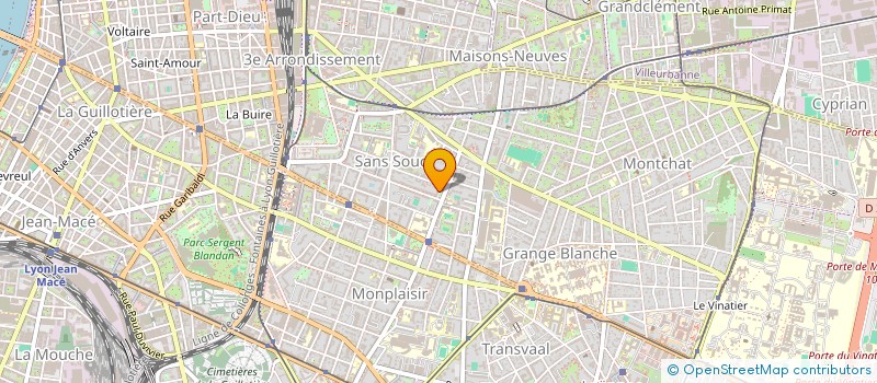 localisation de l'entreprise SCI PARIAL  LYON