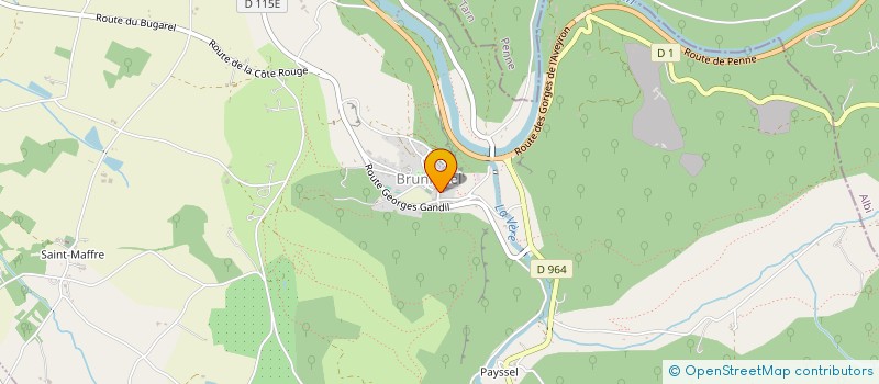 localisation de l'entreprise SCI PARIBARI  BRUNIQUEL