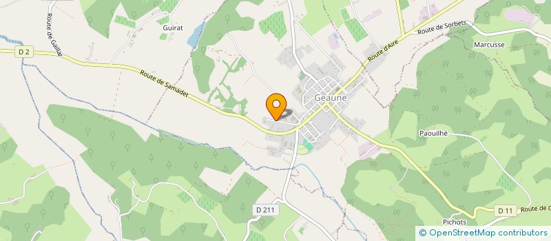 localisation de l'entreprise SCI PARIBEN  GEAUNE