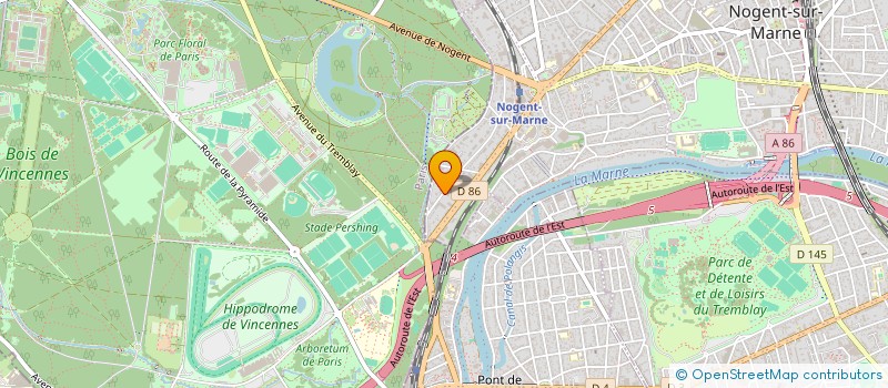 localisation de l'entreprise SCI PARIBOURG  NOGENT-SUR-MARNE