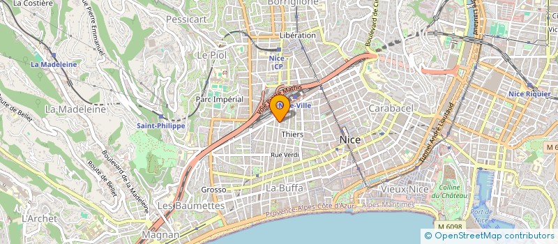 localisation de l'entreprise SCI PARIENTI MY à NICE