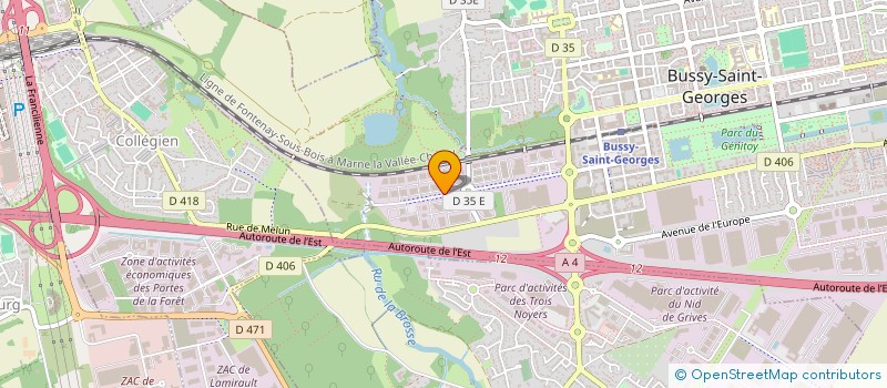 localisation de l'entreprise SCI PARIEST IMMOBILIER  BUSSY-SAINT-GEORGES