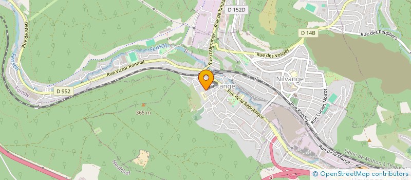 localisation de l'entreprise SCI PARILLAUD-CALDAROLA  KNUTANGE