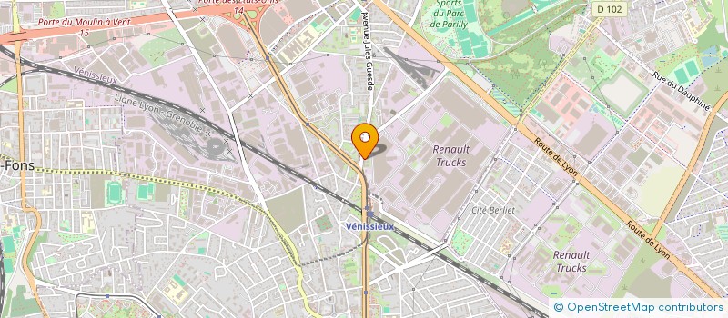 localisation de l'entreprise SCI PARILLY SPORT SANTE  VENISSIEUX