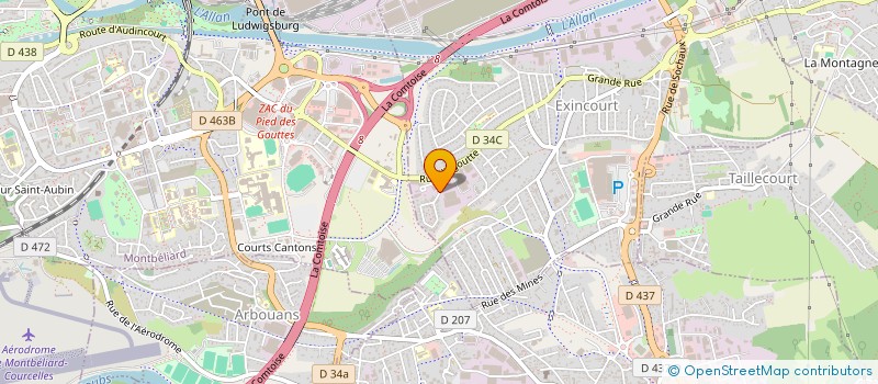 localisation de l'entreprise SCI PARIM à EXINCOURT