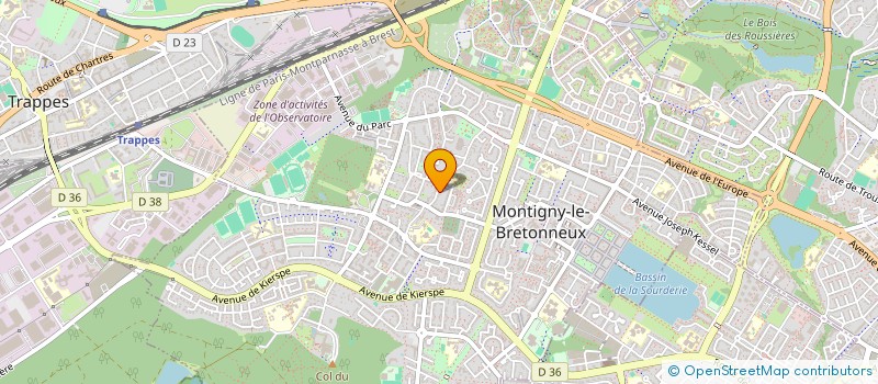 localisation de l'entreprise SCI PARINACOTA  MONTIGNY-LE-BRETONNEUX