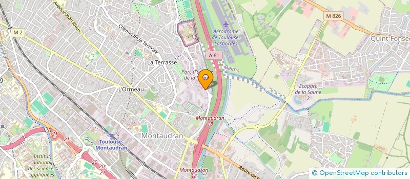 localisation de l'entreprise SCI PARIS 2L à TOULOUSE