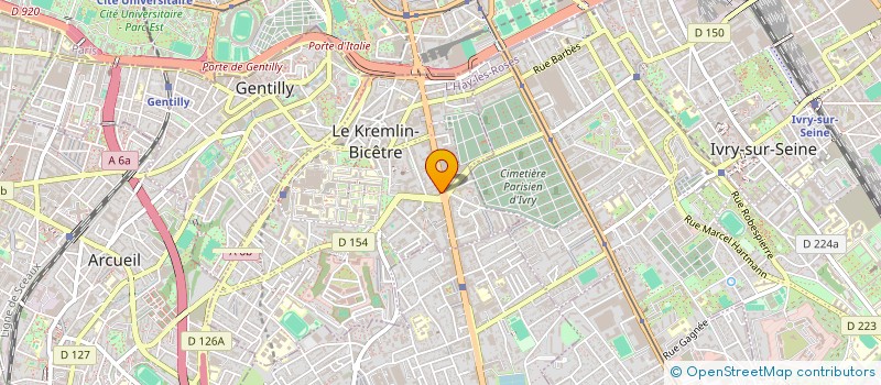 localisation de l'entreprise SCI PARIS 3000  LE KREMLIN-BICETRE