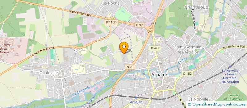 localisation de l'entreprise SCI PARIS  ARPAJON