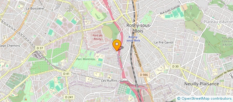 localisation de l'entreprise SCI PARIS à MONTREUIL