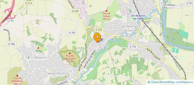 localisation de l'entreprise SCI PARIS  VEYRE-MONTON