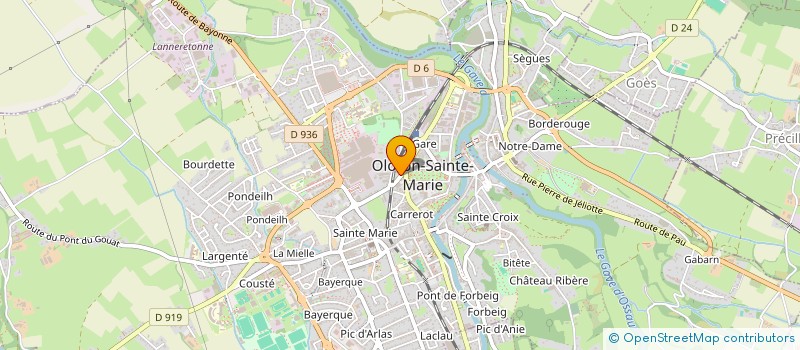 localisation de l'entreprise SCI PARIS  OLORON-SAINTE-MARIE