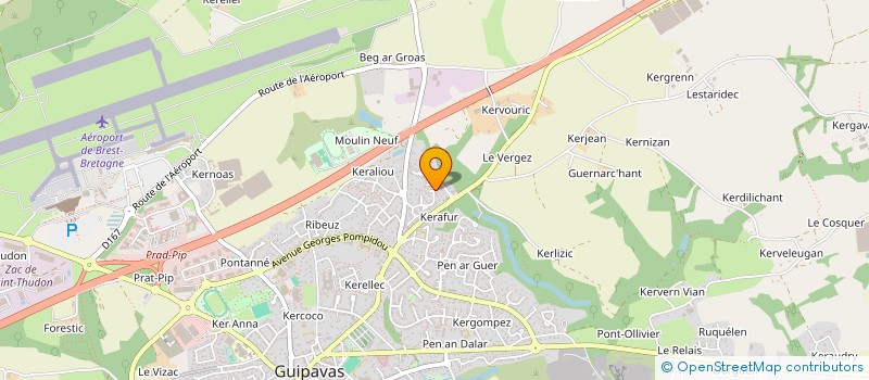 localisation de l'entreprise SCI PARIS  GUIPAVAS