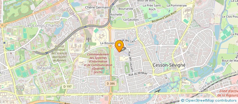 localisation de l'entreprise SCI PARIS  CESSON-SEVIGNE