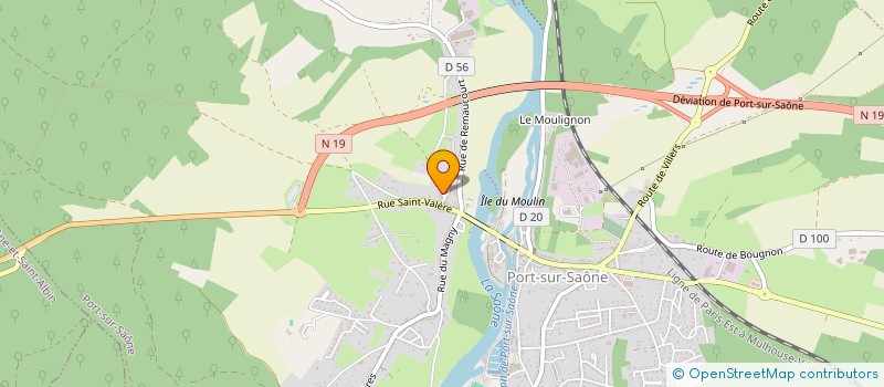 localisation de l'entreprise SCI PARIS  PORT-SUR-SAONE