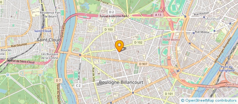 localisation de l'entreprise SCI PARIS à BOULOGNE-BILLANCOURT