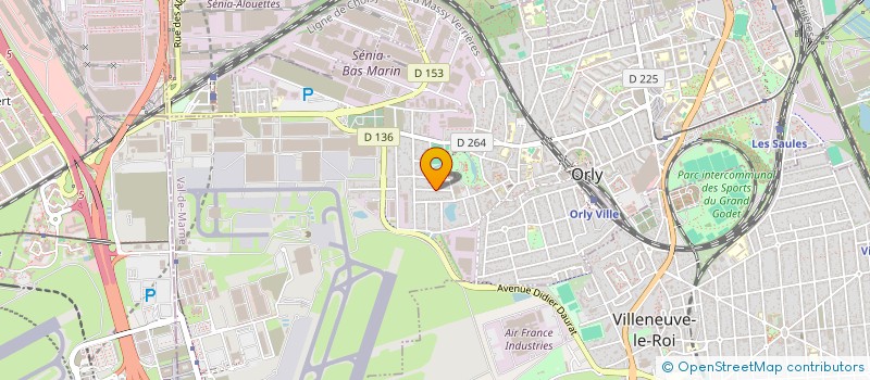 localisation de l'entreprise SCI PARIS AS  ORLY