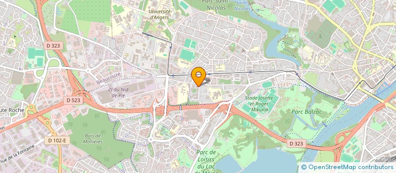 localisation de l'entreprise SCI PARIS- BAMBARI à ANGERS