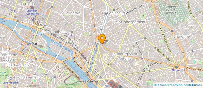 localisation de l'entreprise SCI PARIS-BASTILLE  PARIS