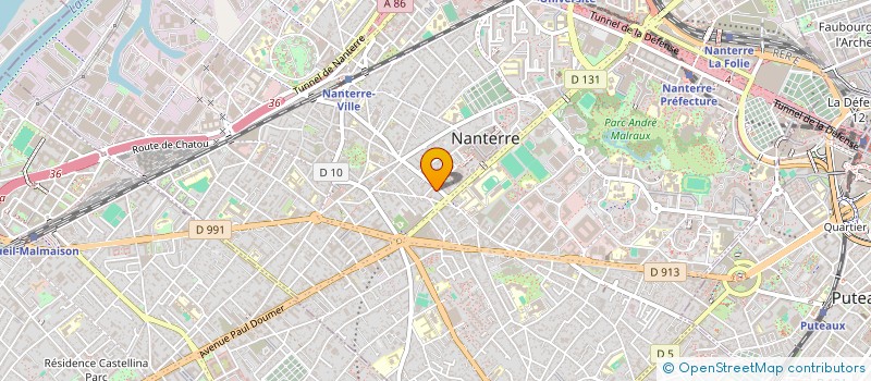 localisation de l'entreprise SCI PARIS BEAUTE  NANTERRE