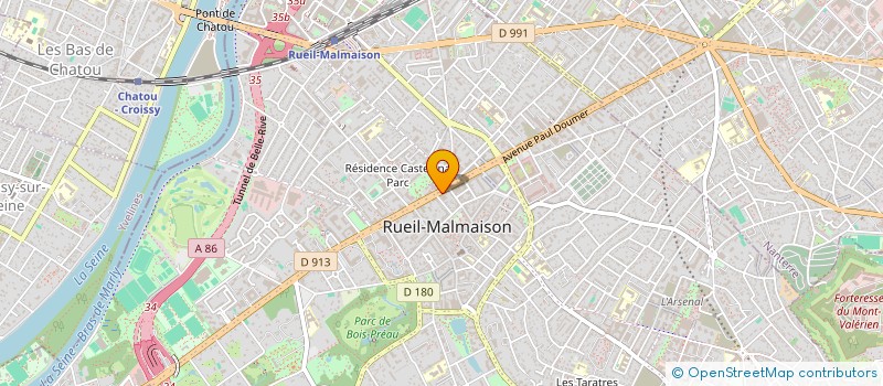 localisation de l'entreprise SCI PARIS BELLEVILLE INVEST à RUEIL-MALMAISON