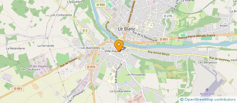 localisation de l'entreprise SCI PARIS BENAVENT à LE BLANC