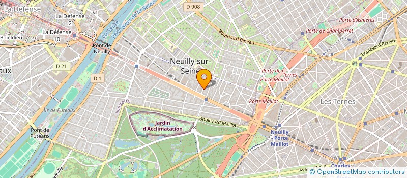 localisation de l'entreprise SCI PARIS BOULOGNE THIERS à NEUILLY-SUR-SEINE