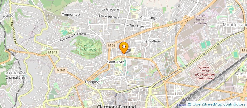 localisation de l'entreprise SCI PARIS BUGHES  CLERMONT-FERRAND