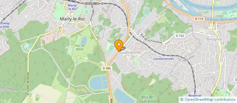 localisation de l'entreprise SCI PARIS CARRIERES COURBEVOIE à LOUVECIENNES